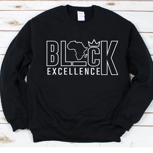 Black Excellence Crewneck Sweater