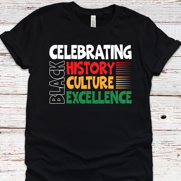 Celebrate Black Tee