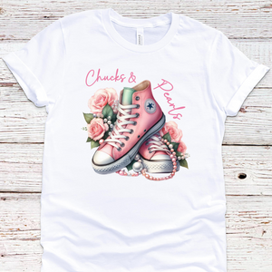 Chucks and Pearls Tee