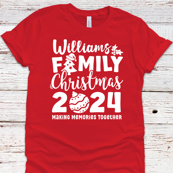 Personalized Family Christmas Tee