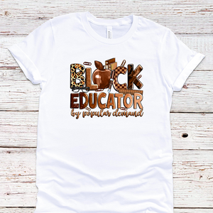 Black History Teacher Tee- Full Color