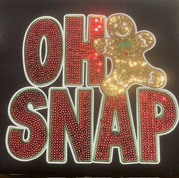 Oh Snap Sequin Crewneck Sweatshirt