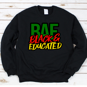 Black and Educated Black Crewneck