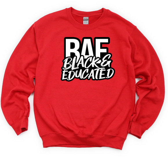 Black and Educated Black Crewneck