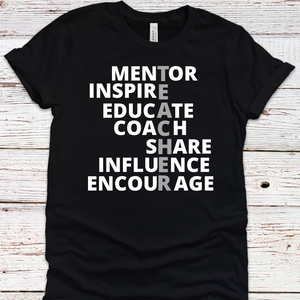 Classic Teacher Tee- Free Personalization