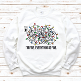 I'm fine Christmas Crewneck