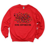 I'm fine Christmas Crewneck